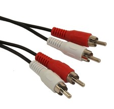 25ft 2 Wire RCA Audio Cables  Male/Male (General Duty) picture