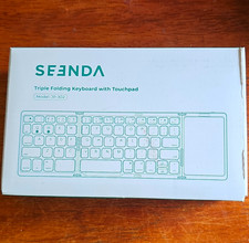 Seenda JP-302 Foldable Wireless Keyboard w/ Built-In Touchpad, QWERTY Black picture