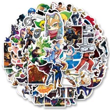 100pcs Super Smash Bro Stickers for Laptop, Cool Game Classic Cartoon Vinyl Deca picture