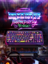 Neon Party Theme Graffiti PBT Keycaps 138pcs Keys ASA Hi For Mechanical Keyboard picture