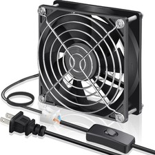 GDSTIME 90mm EC Axial Cooling Fan 92mm x 25mm 92x25mm (Pack of 6), 92x92x25mm picture