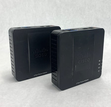 Cisco 2-Port Phone Adapter SPA112 VoIP - No DC Power Adapter - Lot of 2 picture