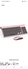 Wireless Keyboard and Mouse Ultra Slim Combo, TopMate 2.4G Silent Compact USB  picture