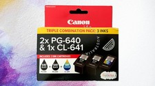 Genuine Canon 2x PG640 & 1x CL641 - Triple Combination Pack -   picture