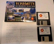 Yosemite National Park Screensavers 1998 Set of 2 3.5