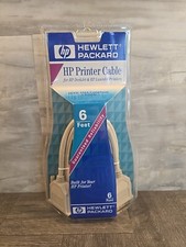 HP 6FT DB 25-Pin IEEE 1284 Male to Male Serial Parallel Printer Extension Cable picture