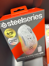 SteelSeries Aerox 3 Wireless Gen 2 White Gaming Mouse Bluetooth AquaBarrier picture