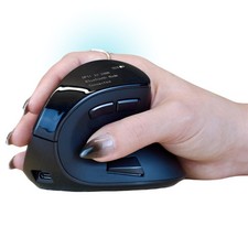 Ergodriven Om Vertical Ergonomic Mouse | Wireless: Bluetooth & 2.4G | Recharg... picture
