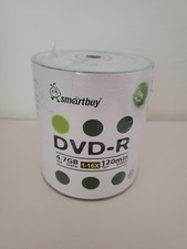 Smart Buy 100 Pack DVD-R 4.7gb 16x Logo Blank Data Video Movie Recordable Disc picture