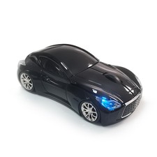 2.4Ghz Wireless Car Computer Mouse 3D 1600DPI LED Headlight Black 1 PCS picture