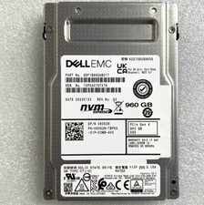 960GB SSD NVME U2 PCIE 4.0 KGD7XRUG96G DP/N 8082N DELL EMC Solid State Dive picture