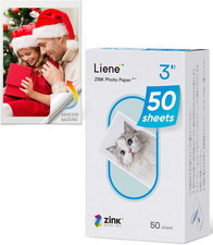 Liene Zink Pearl K100 Photo Paper 2X3″ 50 Sheets, Premium Photo Printer Paper W/ picture