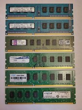 (Lot of 6) (24GB TOTAL) Mixed Brand / Mixed Speed DDR3 Desktop Memory RAM picture