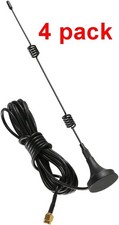 4 Pack Dual Band WiFi 2.4GHz 5GHz 5.8GHz 7dBi Magnetic Base RP-SMA Male Antenna picture