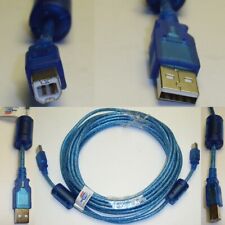 25ft long USB2.0 A~B AB Printer Cable/Cord/Wire PC/MAC/Canon/Epson/Dell/HP {BLUE picture