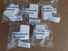 5 pack of Monoprice Surface Mount Box Cat5e, Single picture