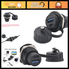 2PCS Dual Port USB-C 3.1 & USB 3.0 Female Connector Adapter - Fast Data Transfer picture