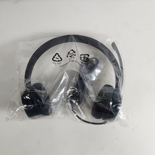 NEW Lenovo 100 USB Stereo Headphones With Microphone 4XD0X88524, Wired, Black picture
