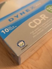 Dynex CD-R 10 Pack Sealed – 52x 700MB 80min – Napster Logo – Vintage Blank Media picture