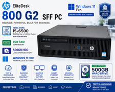 HP EliteDesk 800 G2 SFF i5-6500 8GB RAM 500GB HDD Windows 11 Pro PC picture