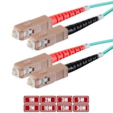 1-30M SC UPC to SC UPC Fiber Optic Multi Mode Duplex 50/125 Optical Patch Cable picture