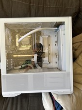white pc fully functional and runs good.has 16 gigabytes of ram and ddr4. picture