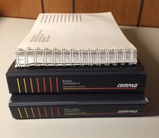 Vintage 1985 COMPAQ MS DOS & BASIC Version 3 Manuals VHTF picture
