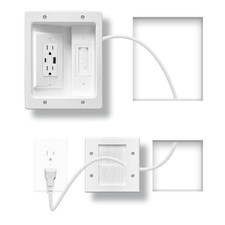 In Wall Cable Management Kit with Brush Wall Plate TV Cable Hider Wall Kit-Ul Li picture