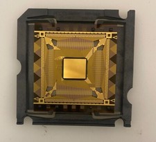VINTAGE Intel Mobile Pentium MMX 200Mhz GOLD Botton TCP CPU TT8050366200 SL28P picture
