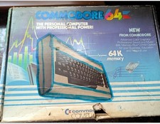 Commodore 64 Model 64 Vintage Home Computer MPN 64 w/ Original Box Rambo+3games picture