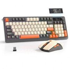 Wireless rechargeable gaming Combo set with keyboard and mouse, 2000mAh &4K DPI picture