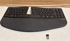 Microsoft Sculpt w/USB Dongle Ergonomic Wireless Model 1559 Keyboard - Tested picture