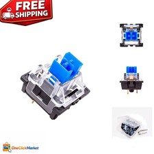 20 Count Blue Switches for Gaming Keyboards - Tactile Clicky with Switch Puller picture