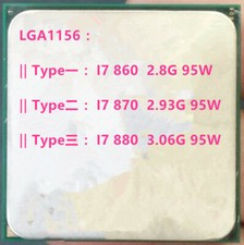 Intel Core  i7-860 i7-870 i7-880 LGA1156 CPU picture