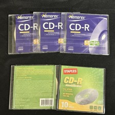 Mixed Lot (5) Memorex/Staples CD-R (700mb80min) Blank picture