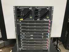 Cisco WS-C4510R+E w/ 2x X45-SUP8-E, 8x X4748-UPOE+E, 2x PS *Ipbase License* picture
