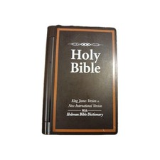 Franklin Electronic KJV & NIV & Holman Bible Dictionary. Missing Battery Cover  picture
