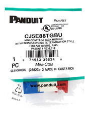 Panduit CJ5E88TGBU Cat5e Mini-Com Jack Blue ~STSI picture
