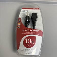Ativa AC REPLACEMENT Power Cord 10ft 174-267 NIB picture