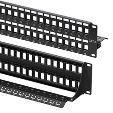Cable Matters 180115 2U 48-Port Keystone Patch Panel Rackmount or Wall Mount picture