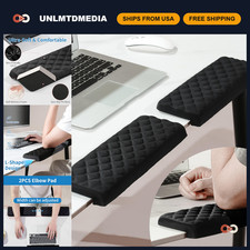 Ergonomic L-Shaped Desk Elbow Pad - Memory Foam Wrist Support Cushion, 2 Pcs picture