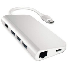 Satechi USB-C Multiport Adapter Ethernet/4k HDMI/Type-C/Type A/SD & MICRO SD picture