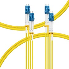 5M 2Pack OS2 LC to LC Fiber Patch Cable SM Single Mode Jumper Cord 16ft picture