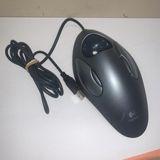 Logitech Logi Trackball Mouse T-BC21 810-000767 Marble Wired USB (NO BALL) picture