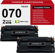 070 Toner Cartridge 070H CRG070 CRG070H Black High Yield 2,900 Pages 2-Pack picture