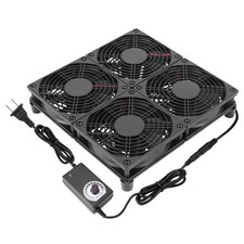 Router Laptop Cooling pad 4X 120mm Computer Fan with AC Plug Variable Speed F... picture