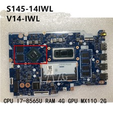 Orig Motherboard For Ideapad S145-14IWL/V14-IWL I7-8565 MX110 2G 4G 5B20S41755 picture