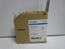 CANON 9812B001 GENUINE PFI-307C CYAN Ink Cartridge 12/2017 NEW SEE PHOTOS picture