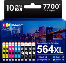 10 PK New Gen For HP 564XL Ink Cartridge Photosmart 6510 6520 7510 7520 Printer picture