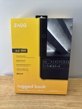 ZAGG Rugged Book Durable Magnetic-Hinged Keyboard and Case in Black- NEW picture